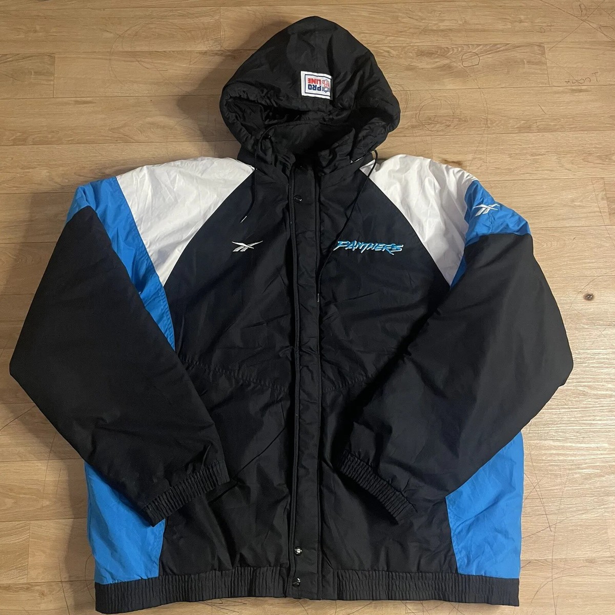 VINTAGE ヴィンテージ Panthers Jacket L Vintage Pro Line NFL Jacket Carolina Panthers Apex Puffer