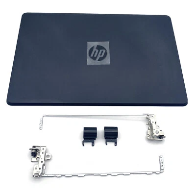 AUTOPARTSSHOP New Back Cover+Hinges+Hinge Cover Black For HP 15-BS 15T-BR 15-BW Top 924899-001
