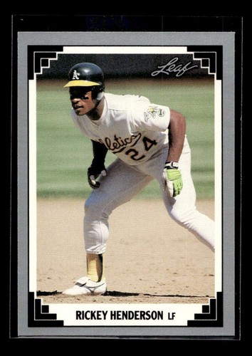 Rickey Henderson #101 1991 Leaf card