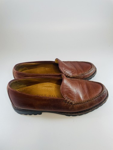 Mocasines de cuero marrón COLE HAAN para mujer talla 8AA (F6453) (W-215) - Imagen 6 de 8