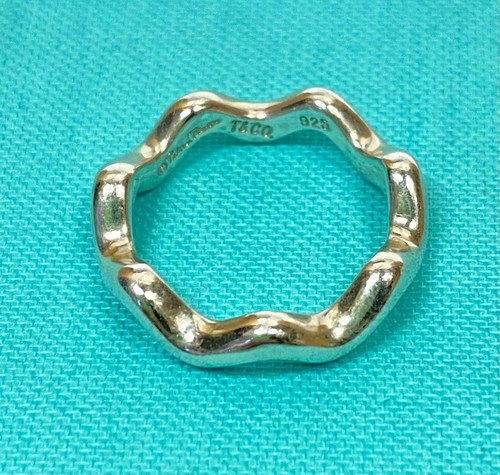 Tiffany & Co. Paloma Picasso Silber Zick Zack Band Ring Größe 6,5 - Bild 3 von 6