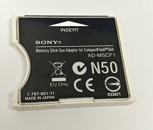 Sony AD-MSCF1 Memory Stick DUO Adaptor for Compact Flash Slot - Picture 2 of 6