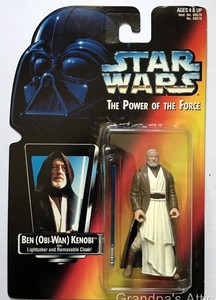 Kenner Star Wars Power of the Force Ben Kenobi Red Card Obi-Wan New!