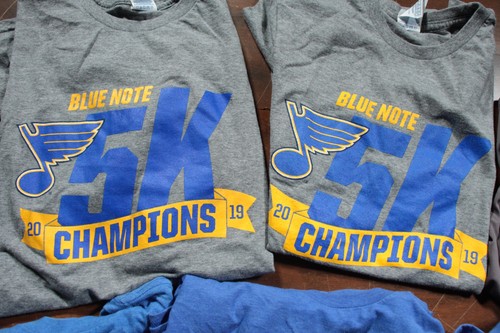 St. Louis Blues Blue Note 5k Shirt Lot T-Shirt NHL Hockey Champions All Star - Picture 4 of 6
