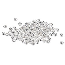14K Rondelle OD 5 mm ID 1.5 mm Silver Plated Gold Brass Round 120 Pcs
