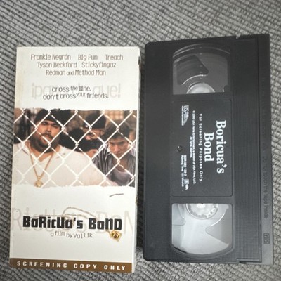 Boricua's Bond VHS Screening Copy Frankie Negron Drama Urban Hip-Hop R NTSC 