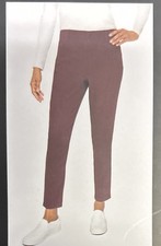Mario Serrani Ladies' Textured Pull-On Pant Sz M M Burgandy 1806647 NWT