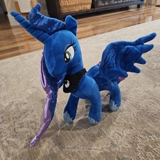 My Little Pony PRINCESS LUNA Black/Blue/Stars Pegasus Plush 15  