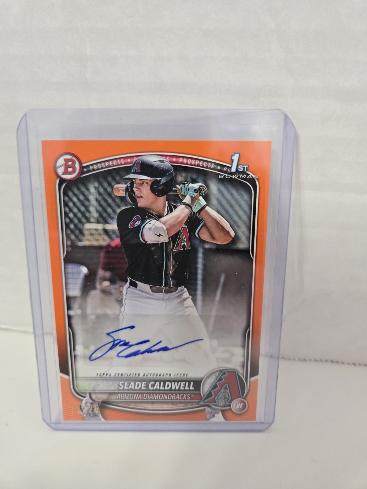 2025 Bowman Autographs #BPA-SC Slade Caldwell Orange /25 1st Bowman