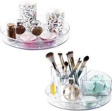 2 Pack Lazy Susan 9.25" Inch Turntable Organizer Pantry Organization and Storage