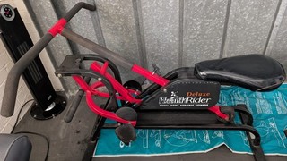 Fitness Without the Fuss Health Rider by New Health. Versatile & Self powered!