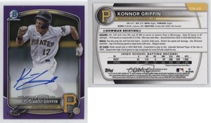 2025 Bowman Chrome Prospect Purple Refractor /250 Konnor Griffin #CPA-KG Auto