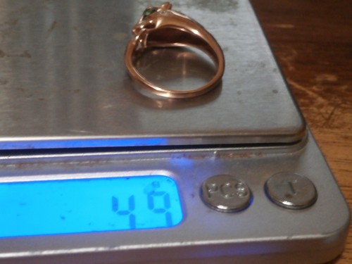 Effy 14kt Rotgold Panther Ring mit Tsavorit Augen und Diamant Akzenten Größe 8,75 - Bild 8 von 8