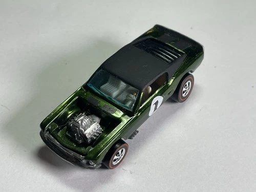 Restored Hot Wheels Redline - 1971 - Boss Hoss - Olive
