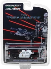 The Terminator 1977 Dodge Monaco Police Car in 1:64 scale by Greenlight