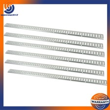 6 Pack 8 Foot Silver E Track Rails Zinc Plated For Long Cargo Trailer Tie Down
