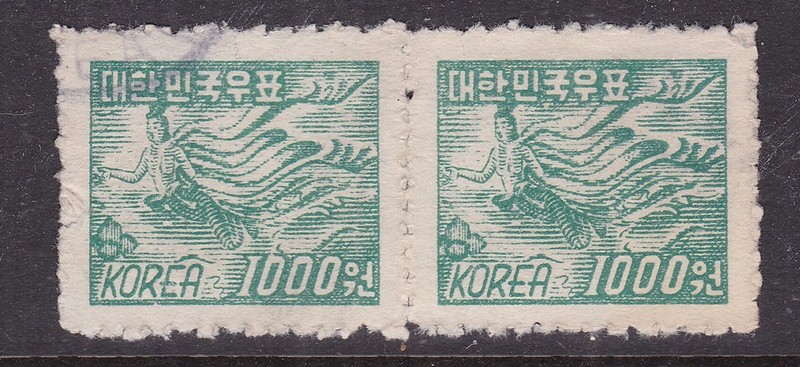 KOREA ^^^^  1952   sc#  187c   used   PAIR   hcv@  dco351kor51
