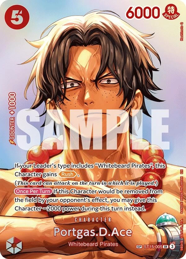 ポートガス・D・エース SR ST15-005プロモARS鑑定 Grade10＋ Portgas.D.Ace ST15-005 The Time of Battle for sale | eBay