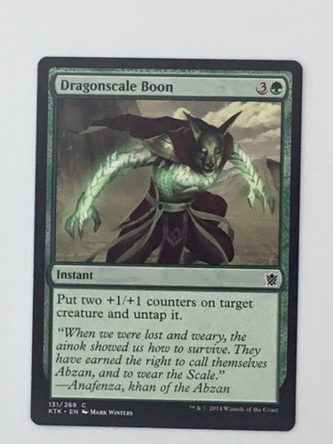 Magic The Gathering Dragonscale Boon Instant 131/269 Khans of Tarkir Winters 2014 Wizards - Imagen 11 de 24