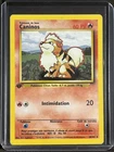 Growlithe Caninos #028/102 Pokemon Base Set 1st Edition FRENCH
