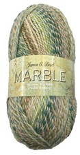 James C Brett Marble Double Knitting/ Crochet Yarn, Acrylic, 100g