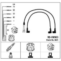 ZüNdleitungssatz FüR VW Caddy 9K 9U 1.4 1.6 95 Bis 04 NGK 025998031 Original