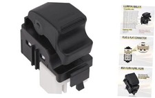 Power Window Switch Button Rear Front Passenger Side Compatible with Toyota