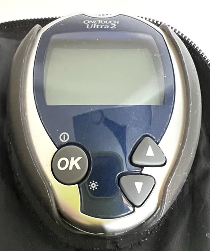One Touch Ultra 2 Blood Glucose Meter Monitor Device+One Touch Deica Lance+ Case