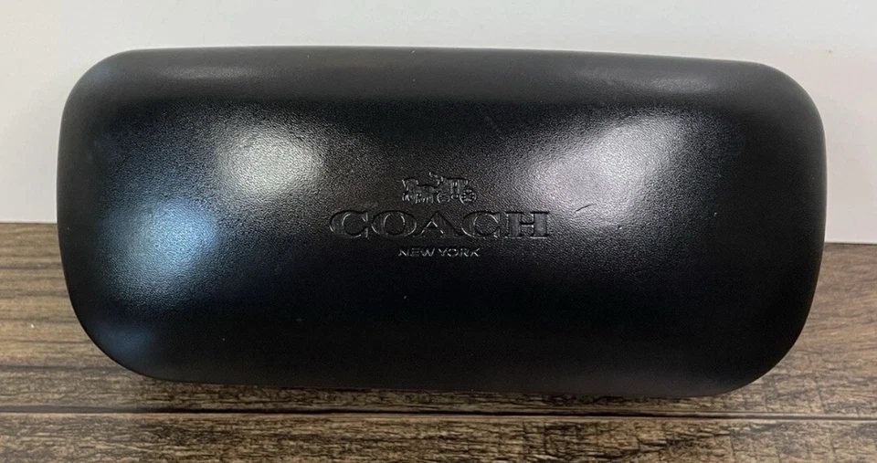 COACH, NUEVO, NEGRO, ESTUCHE ESTILO ALMEJA PARA ANTEOJOS O GAFAS DE SOL! Foto 3 de 4