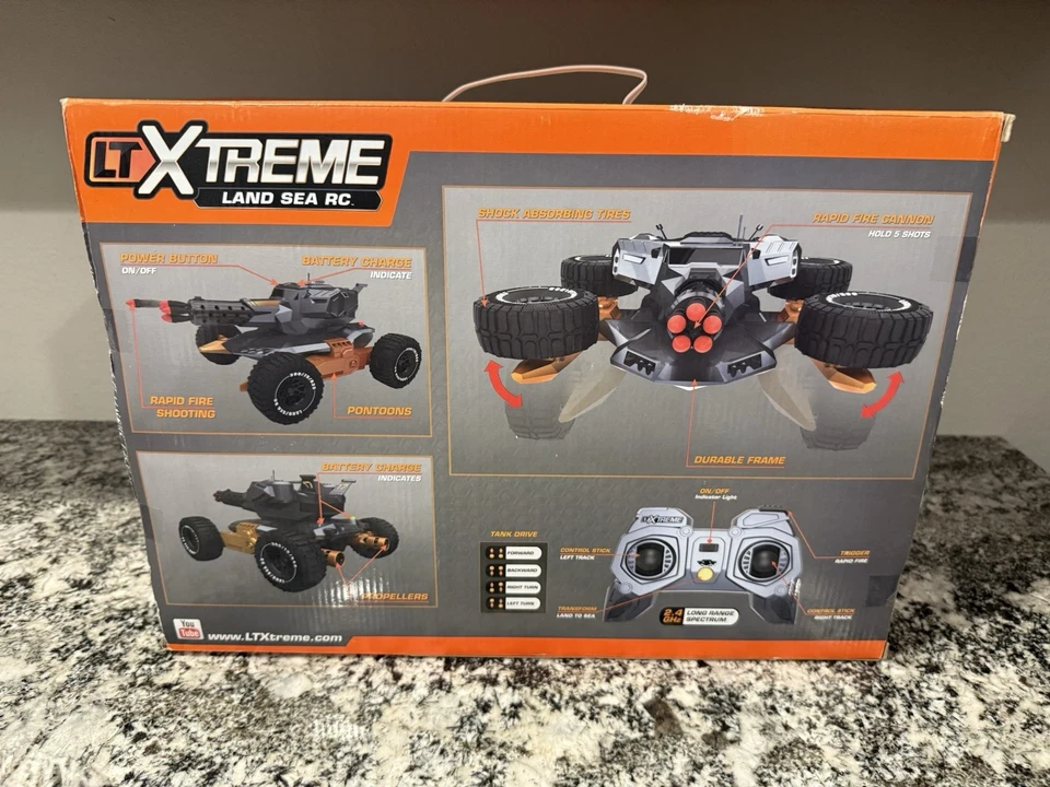 Little Tikes LTXtreme Land Sea RC 10 Missiles Rapid Fire Shooting Transformer - Image 4 of 4