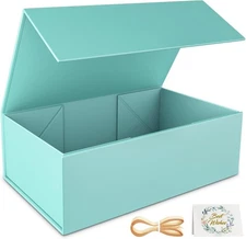 Turquoise Gift Box, 9.5x6x3'' 1 Count (Pack of 1), 9.5x6x3 Inch 