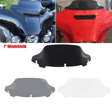 7" Wave Windshield Windscreen For Harley Touring Electra Street Glide 14-22 USA