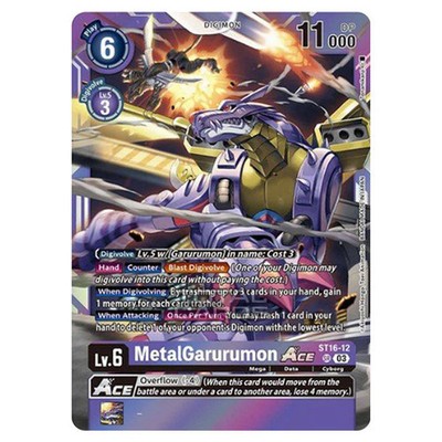 Digimon Card Game BT14 Blast Ace MetalGarurumon (Alternative Art) ST16-12 (Bo...