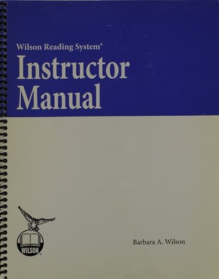 Instructor Manual (Wilson Reading System)
