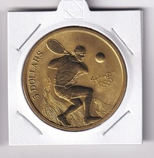 AUSTRALIAN: 2000 $5 SYDNEY OLYMPIC COIN COLLECTION TENNIS #4486