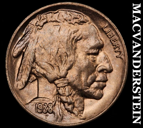 1938-D Buffalo Nickel-Choice Gem BU +++++ Lustrous No Reserve #i4467