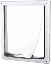 Pet Products 2-Way Locking Dog Door, Medium to X-Large Dogs, White