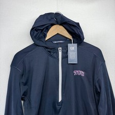 Texas Christian University Hoodie Women's medium Blue TCU Horned Frogs Logo NEW