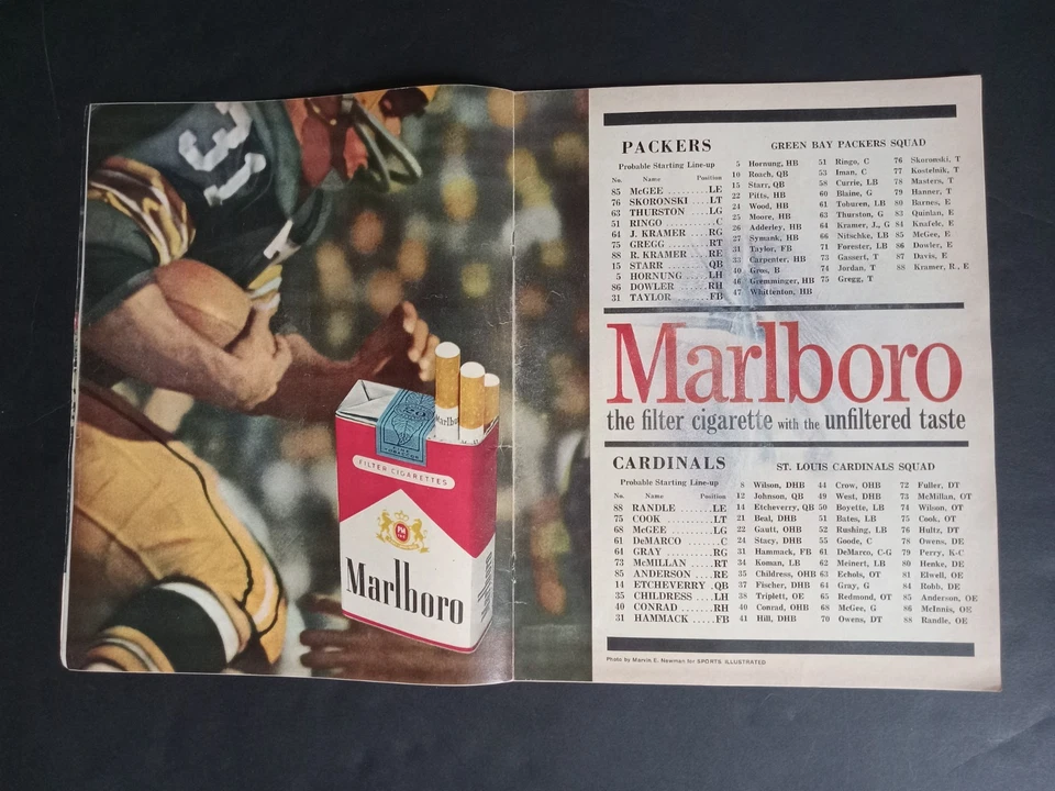 1962 Green Bay Packers vs St. Louis Cardinals VG-EX+ Lombardi Hornung Starr..... - Image 3 of 4