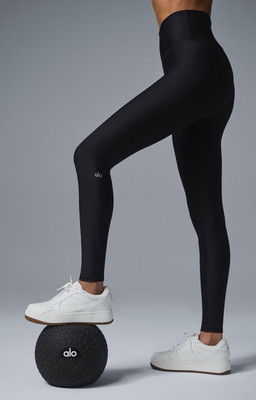 Alo Yoga High-Waist Airlift Leggings - Black / Size S | eBay