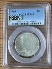 1964 KENNEDY SILVER HALF DOLLAR PCGS MAC MS65 FSBK  .