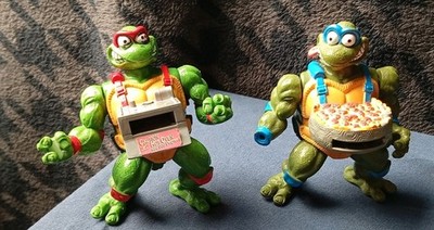 Vintage TMNT Pizza Tossin Figuren Playmates Ninja Turtles
