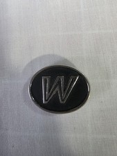 Vintage Hickok USA Monogram W Belt Buckle Insert Silver Tone Initial Slide