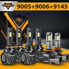 Auxbeam 120w Canbus 9005 9006 Led Headlight High Low Beam 9145 Fog Light White