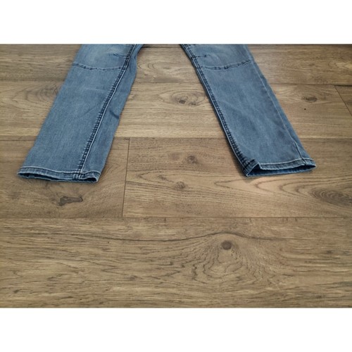 Denim Blue Jeans Size 16 Boys Kids Pants Medium Wash Super Skinny Drawstring - Picture 3 of 9