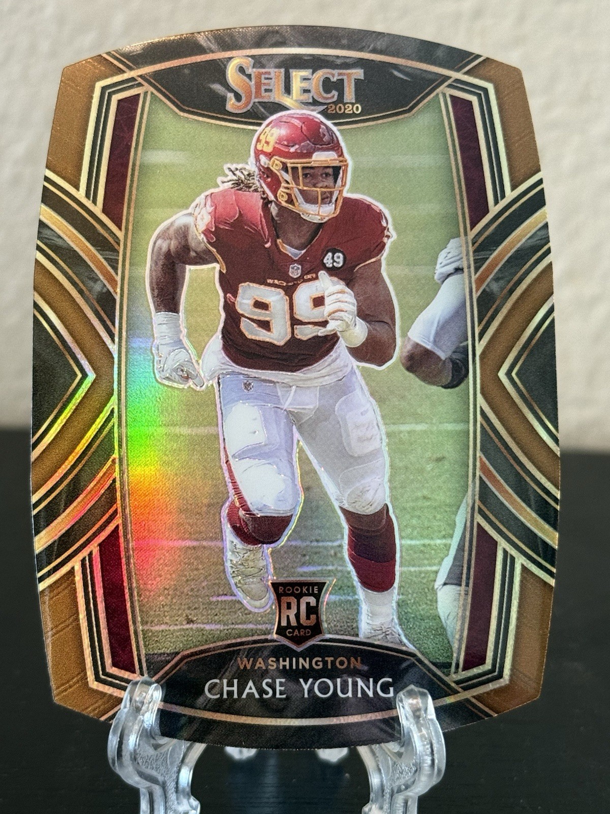 2020 Panini Select - Club Level Chase Young #264 Copper Prizm Die-Cut /355 (RC)