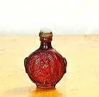 古董中国红色鼻烟壶1850-1899 | eBay