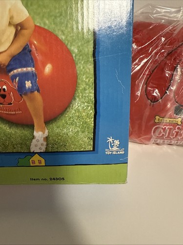 Clifford the Big Red Dog Bounce & Hop Ball Scolastic Vinyl Inflatable Ball RARE - Picture 6 of 20