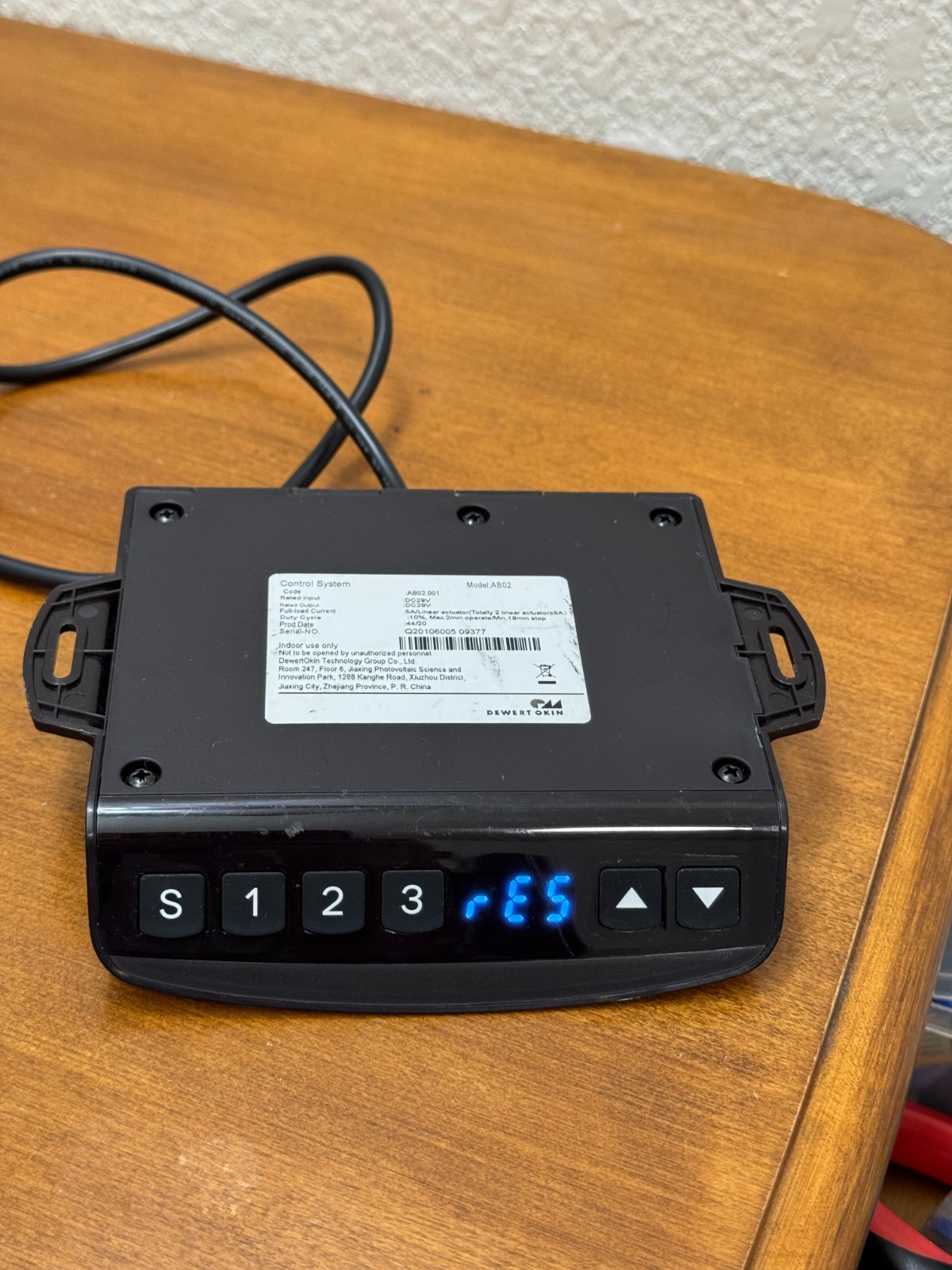 Dewert okin controller AB02 for  stand/sit desk , Controller only