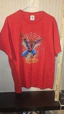 Vintage 2001 Amazing SpiderMan Print T-Shirt Delta Mens Size L USA Made